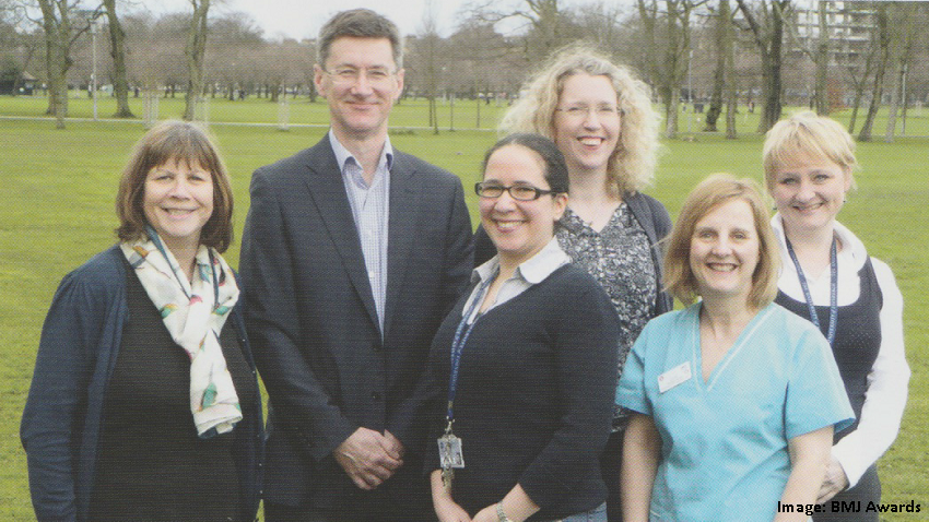 Steve Cunningham and the BIDS team from BMJ Awards