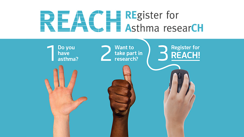 Do you have asthma? Want to take part in research? Register for REACH!