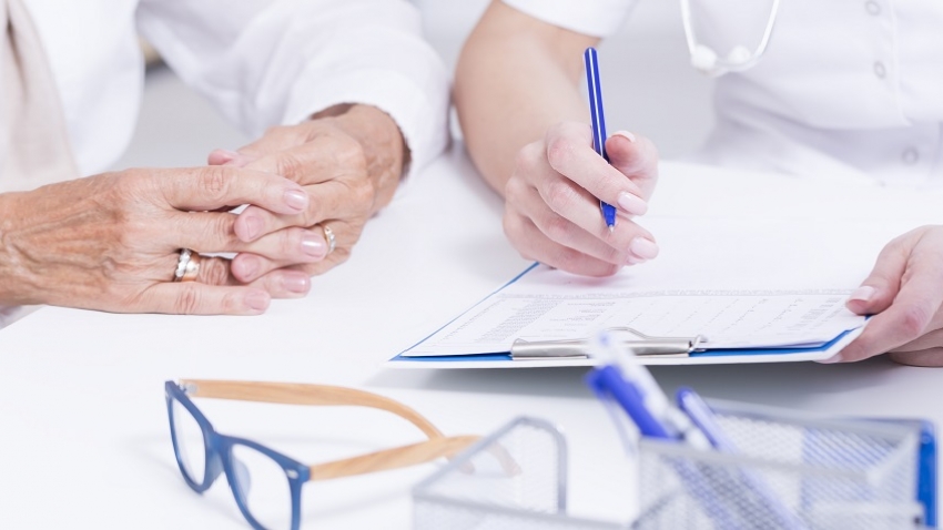 Doctor conducting a medical interview
